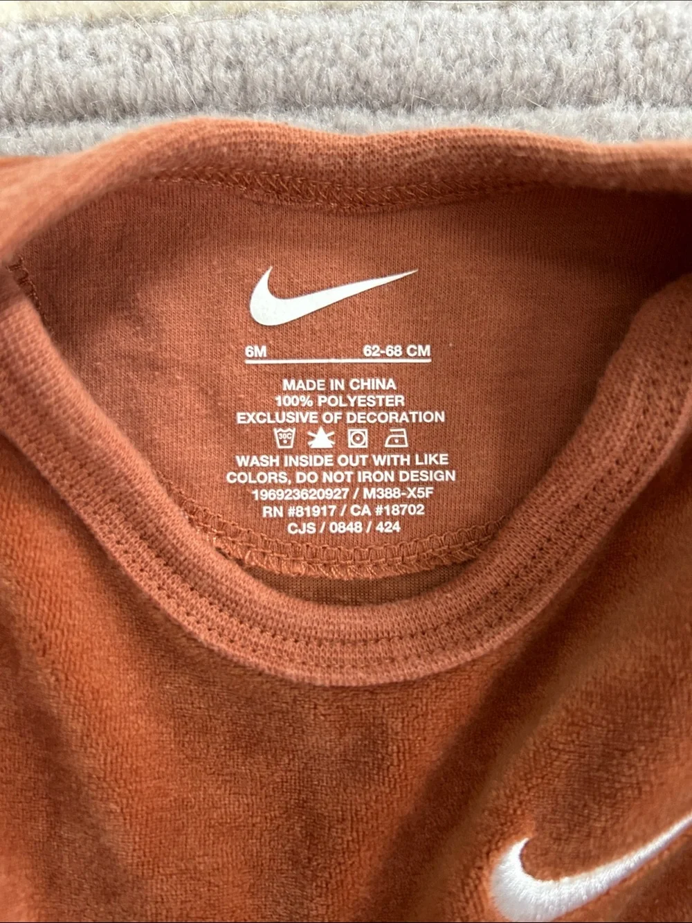 Nike Baby Velour Set